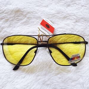 Orielle Black Aviator Sunglasses